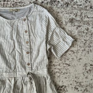 Polagram striped midi dress